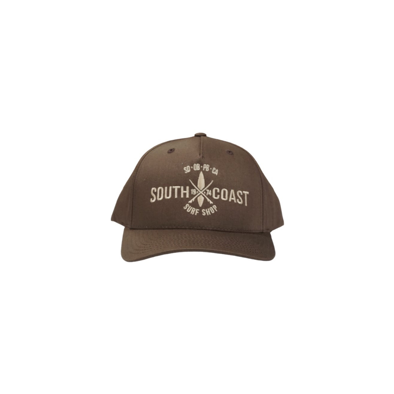 South Coast Adult Cross Logo Trucker Hat Brown