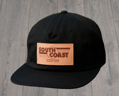 South Coast Retro Logo Leather Patch Hat