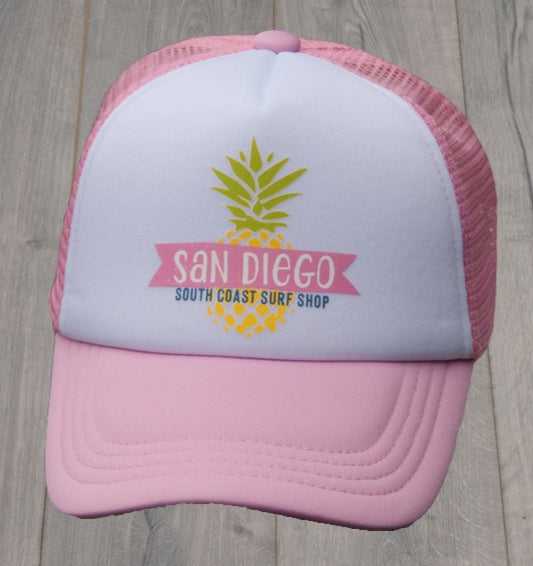 South Coast Youth Pineapple Hat Pink