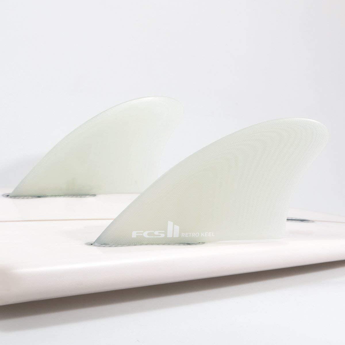 FCS 2 RETRO KEEL PG TWIN SURFBOARD FINS