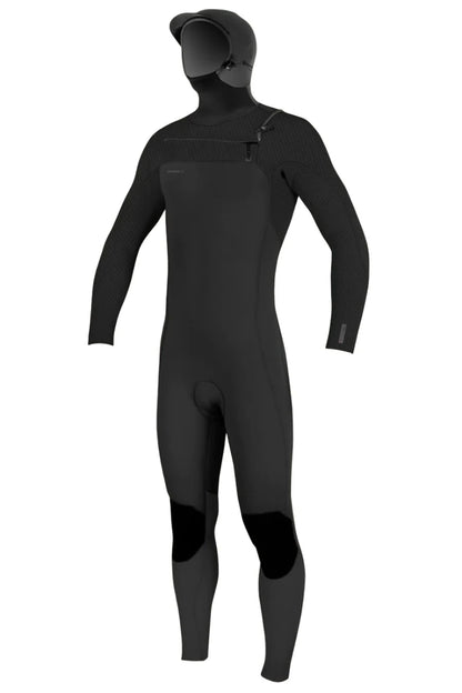 O'Neill Mens 4/3+mm Hyperfreak Hooded Chestzip Wetsuit
