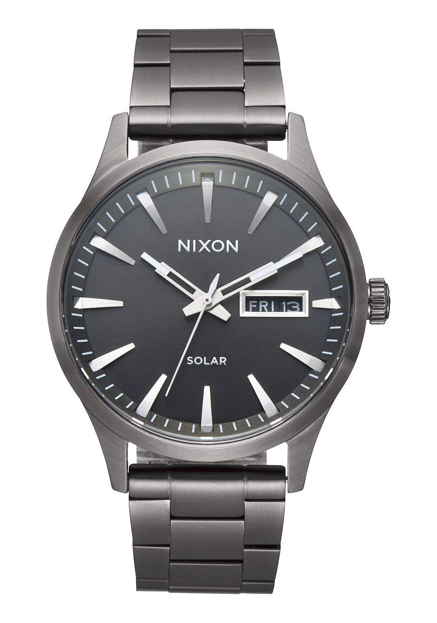 Nixon Sentry Stainless Steel Solar Watch