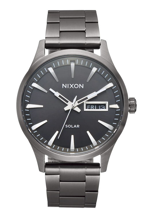 Nixon Sentry Stainless Steel Solar Watch