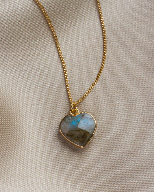 Luna Norte Labradorite Heart Necklace