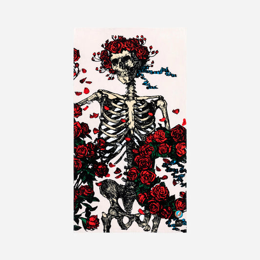 Slowtide Skull And Roses Towel