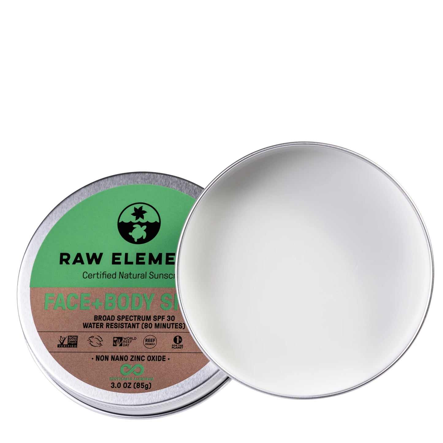 Raw Elements 30 Spf Face And Body Tin