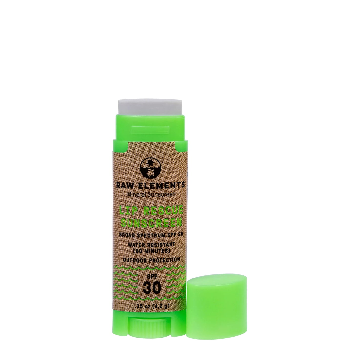 Raw Elements 30 Spf Lip Rescue Lip Balm