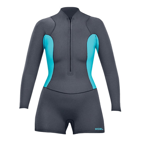 XCEL WOMENS AXIS 1.5MM LONG SLEEVE FRONT ZIP SPRING SUIT