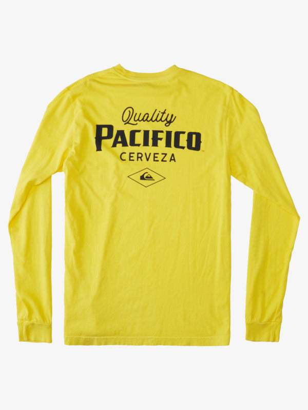 QUIKSILVER X PACIFICO MENS LOGO LONGSLEEVE TEE