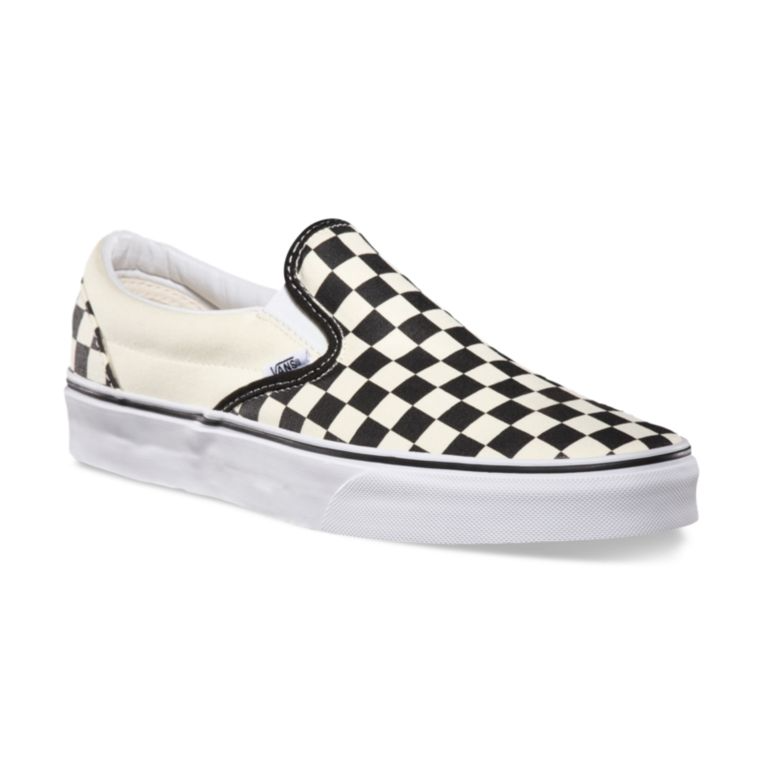 VANS MENS CLASSIC SLIP ON CHECKERBOARD SHOES