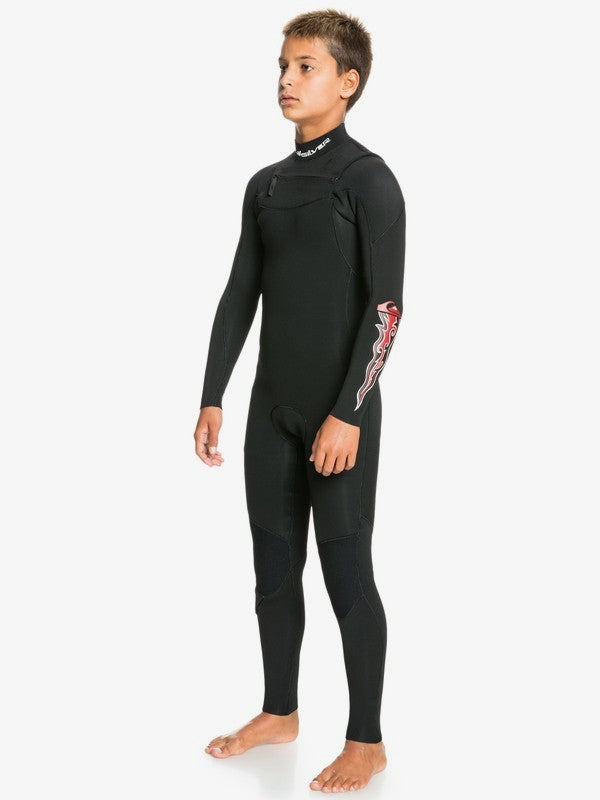 QUIKSILVER BOYS EVERYDAY SESSIONS 3/2MM CHEST ZIP WETSUIT
