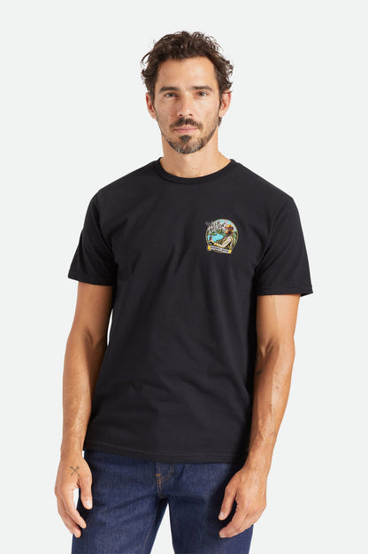 Willie Nelson Whiskey River S/S Tailored Tee - Black