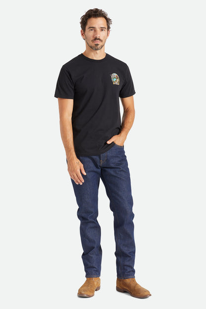 Willie Nelson Whiskey River S/S Tailored Tee - Black