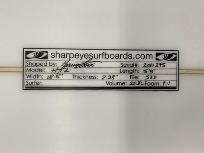SHARP EYE HT2 SURFBOARD 5'9"